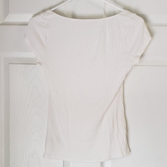 Reformation Bardot Ribbed Knit Top - Picture 2 of 4